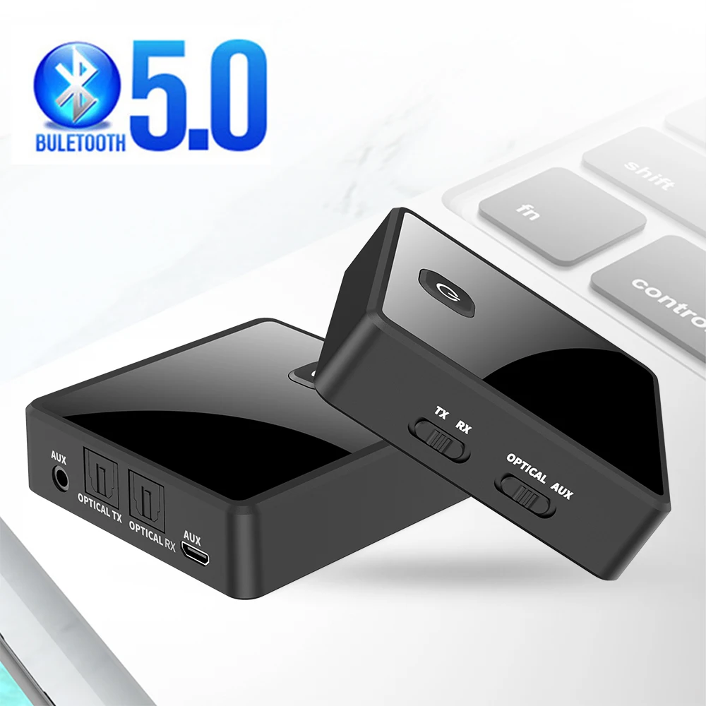 Bluetooth 5.0 Transmitter Receiver Low Latency Stereo Wireless Audio Adapter 3.5mm 3.5 AUX Jack Optical SPDIF For PC TV Car kit
Bluetooth 5.0 Transmitter Receiver Low Latency Stereo Wireless Audio Adapter 3.5mm 3.5 AUX Jack Optical SPDIF For PC TV Car kit