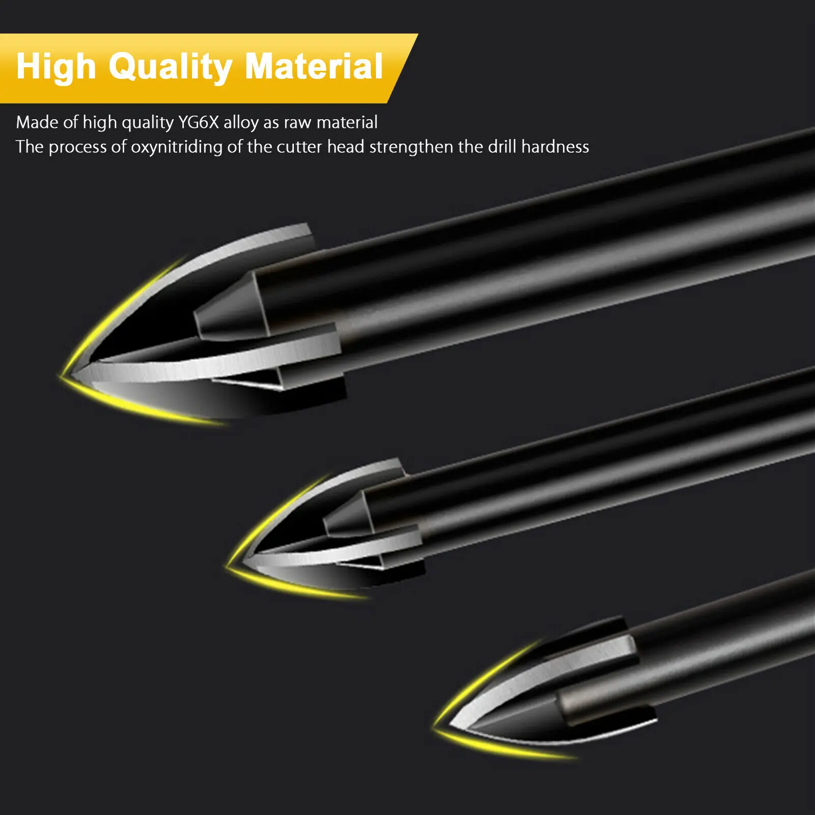 Ceramic Drill Bits Wall Tools Parts Plastic Hole Opener Assembly DIY Workshop Carbide
Ceramic Drill Bits Wall Tools Parts Plastic Hole Opener Assembly DIY Workshop Carbide