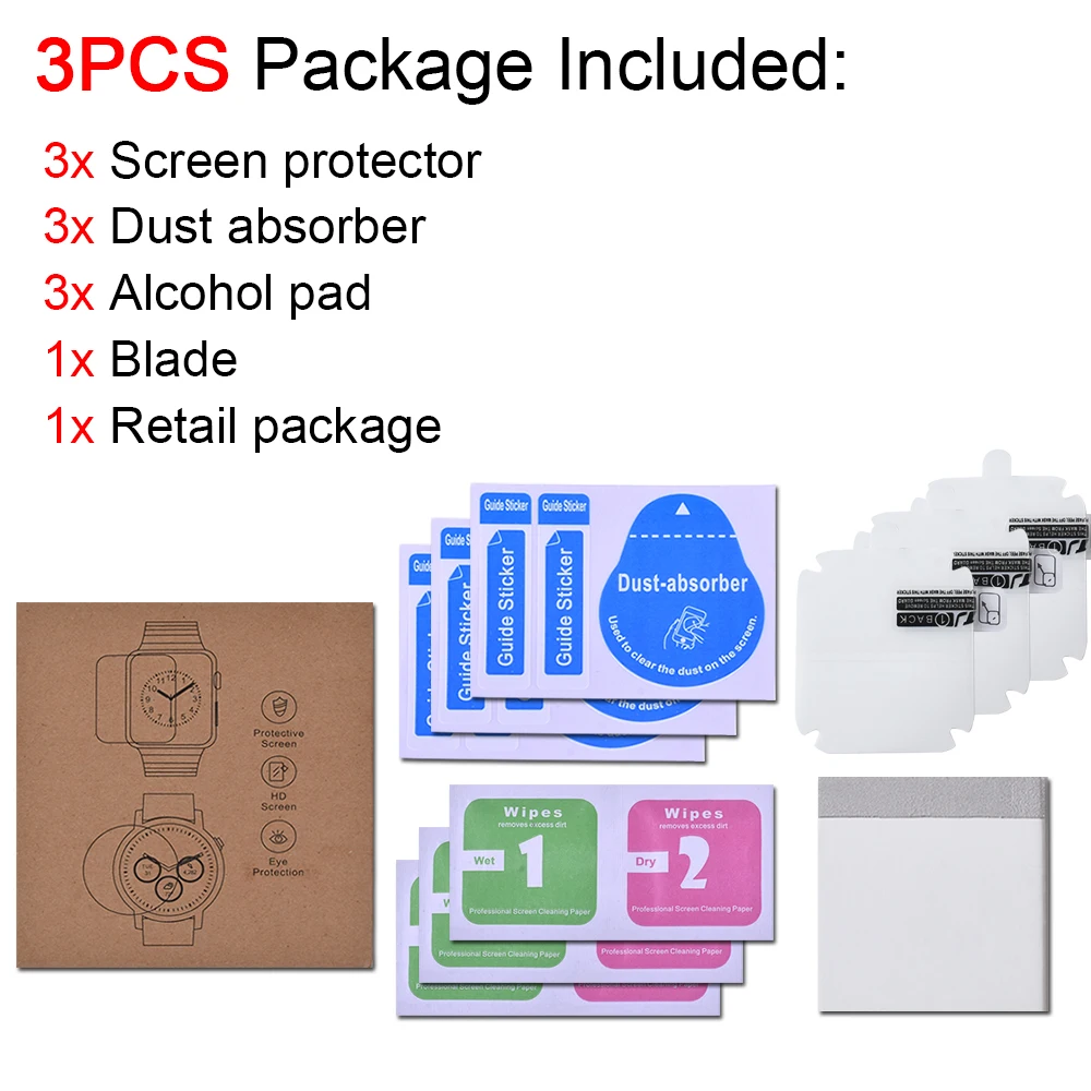 Screen Protector Clear Full Protective Film for iWatch 4 5 6 SE 40MM 44MM Not Tempered Glass for Apple Watch 3 2 1 38MM 42MM
Screen Protector Clear Full Protective Film for iWatch 4 5 6 SE 40MM 44MM Not Tempered Glass for Apple Watch 3 2 1 38MM 42MM