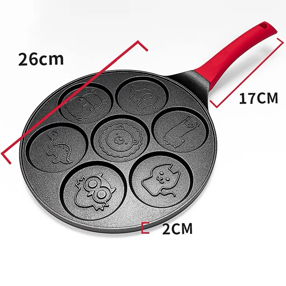 7-Hole Breakfast Pan Multi-Function Non-Stick Wheel Pancake Pan Egg Frying Mould Breakfast Maker Kitchen Supplies
7-Hole Breakfast Pan Multi-Function Non-Stick Wheel Pancake Pan Egg Frying Mould Breakfast Maker Kitchen Supplies