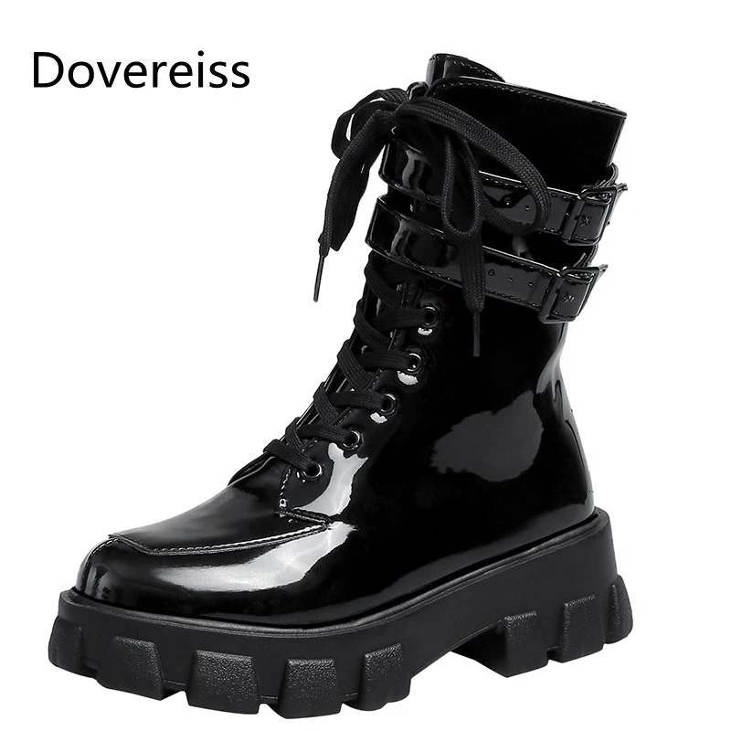 Dovereiss Fashion Women's Shoes winter Sexy Pink Round toe Concise Mature Buckle lace up boots Matin boots ankle boots 35-39
Dovereiss Fashion Women's Shoes winter Sexy Pink Round toe Concise Mature Buckle lace up boots Matin boots ankle boots 35-39