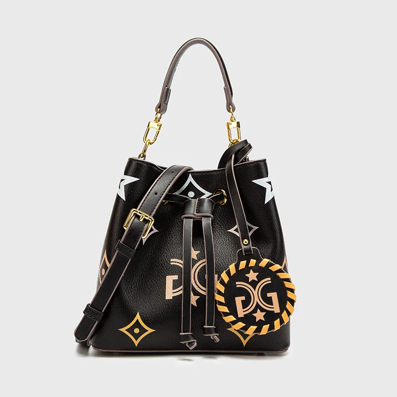 New Fashion Printed Leather Large Capacity Bucket Bag Ladies Casual Shoulder Satchels Luxury Handbags Women Bags Designer
New Fashion Printed Leather Large Capacity Bucket Bag Ladies Casual Shoulder Satchels Luxury Handbags Women Bags Designer