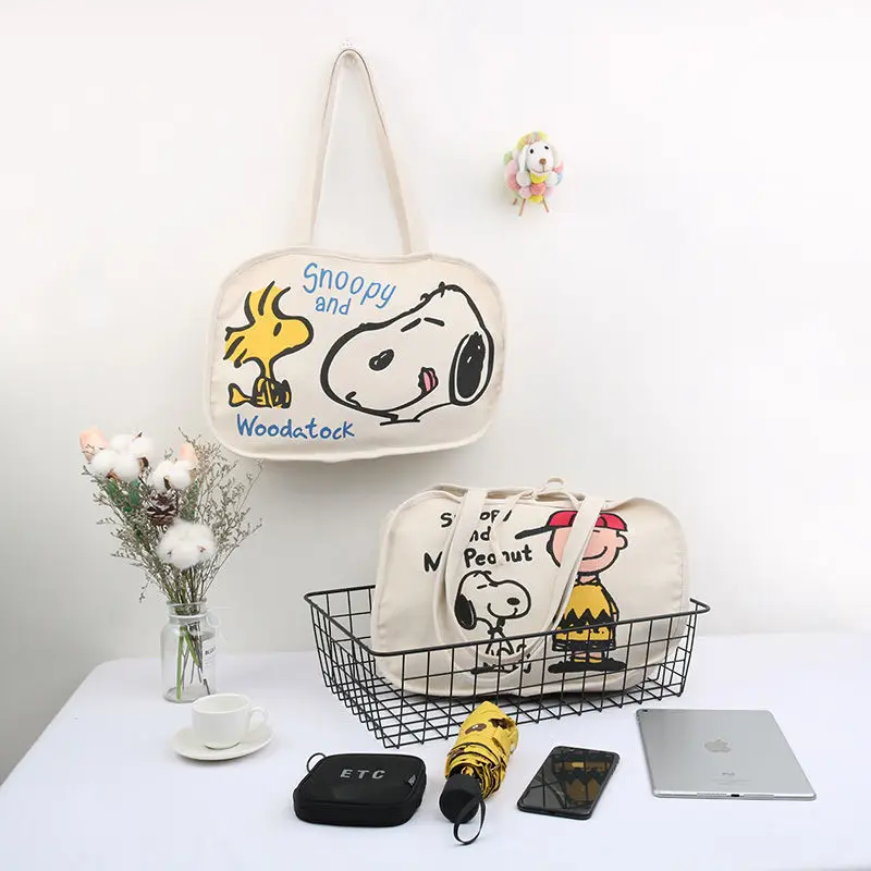 Snoopy Lady Handbag Cute Student Canvas Bag Simple Wild Harajuku Japanese One-shoulder Large-capacity School Bag Storage Bag
Snoopy Lady Handbag Cute Student Canvas Bag Simple Wild Harajuku Japanese One-shoulder Large-capacity School Bag Storage Bag