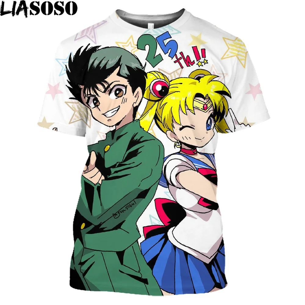 2021 Anime YuYu Hakusho 3D Print T-shirt Men/Women Summer Fashion Casual Daily Harajuku Short Sleeve Cartoon Round Neck Clothes
2021 Anime YuYu Hakusho 3D Print T-shirt Men/Women Summer Fashion Casual Daily Harajuku Short Sleeve Cartoon Round Neck Clothes