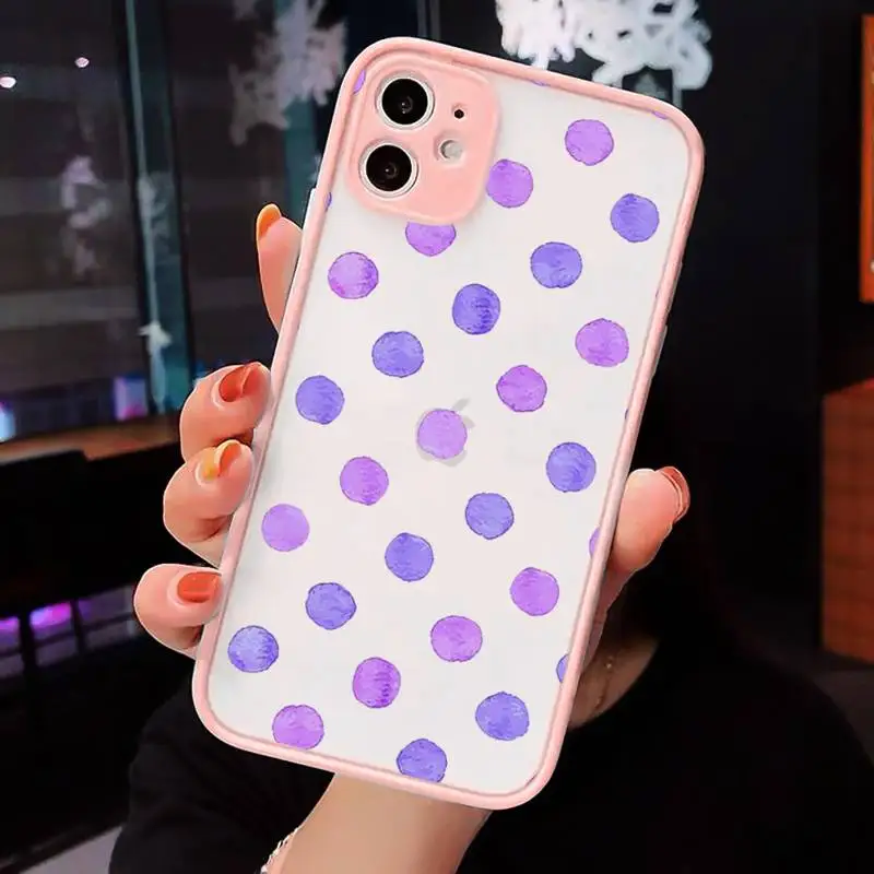 Polka Dot Love Heart Phone Cases Matte Transparent for iPhone 7 8 11 12 s mini pro X XS XR MAX Plus cover funda
Polka Dot Love Heart Phone Cases Matte Transparent for iPhone 7 8 11 12 s mini pro X XS XR MAX Plus cover funda
