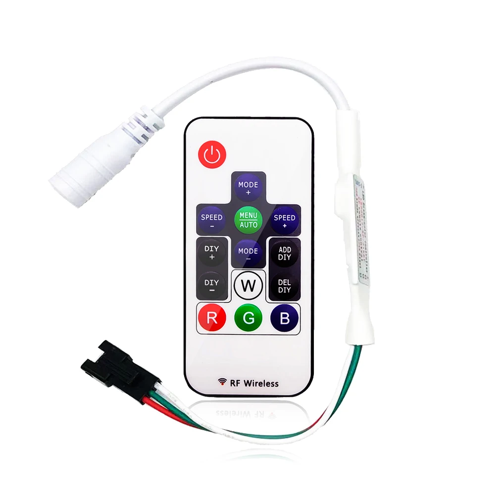 RF мини 14 ключи Smart Led Беспроводной пульт дистанционного управления DC5 24V для