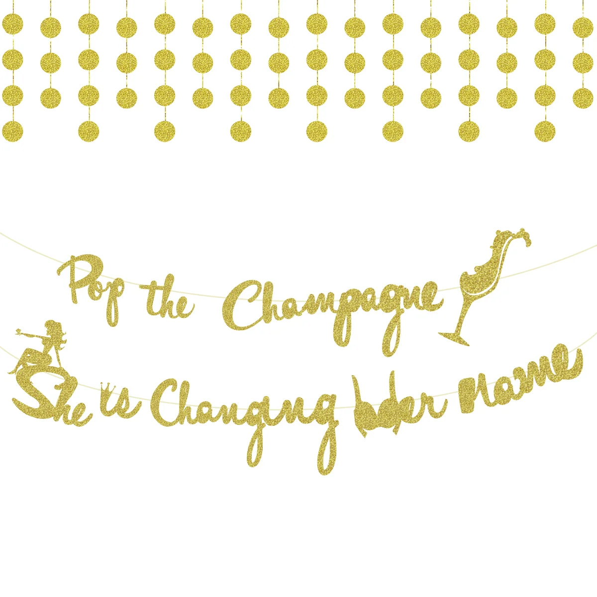 UNOMOR Bachelor Party Glitter Banners Hanging Garland Decoration Ornaments for Single Party
UNOMOR Bachelor Party Glitter Banners Hanging Garland Decoration Ornaments for Single Party