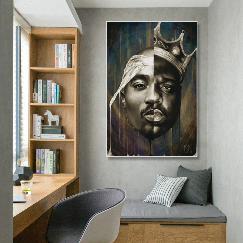Rapper Star Canvas Posters Portrait of 2PAC Tupac and Biggie Wall Art Canvas Paintings on The Wall Art Pictures Home Decor
Rapper Star Canvas Posters Portrait of 2PAC Tupac and Biggie Wall Art Canvas Paintings on The Wall Art Pictures Home Decor