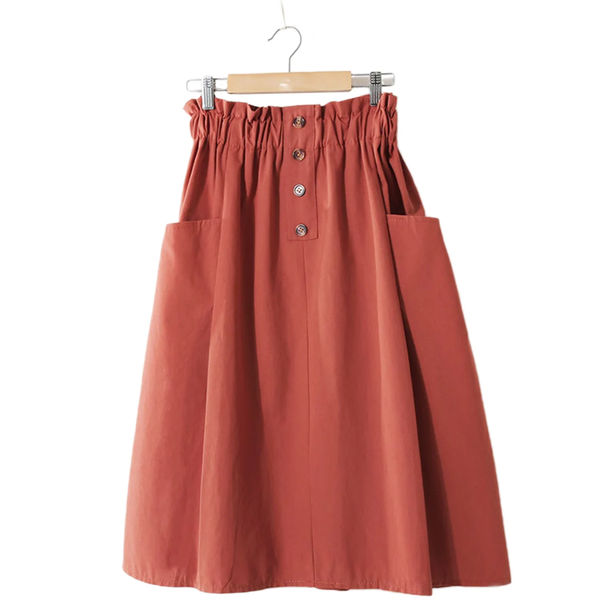 Women Casual Solid Color Skirt with Pocket Ladies Fashion Skirts for Work School
Women Casual Solid Color Skirt with Pocket Ladies Fashion Skirts for Work School