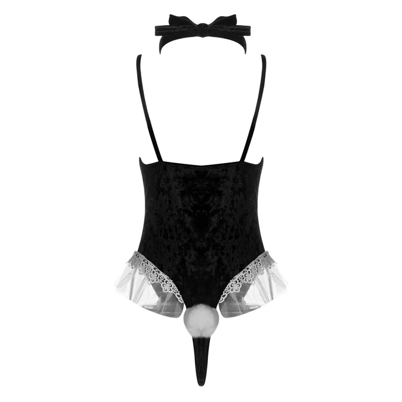 Women Velvet Jumpsuit Sexy Strapless U-Neck Jumpsuit Skinny Bodysuit Lady Sexy G-String Nightwear Exotic Apparel 
Women Velvet Jumpsuit Sexy Strapless U-Neck Jumpsuit Skinny Bodysuit Lady Sexy G-String Nightwear Exotic Apparel