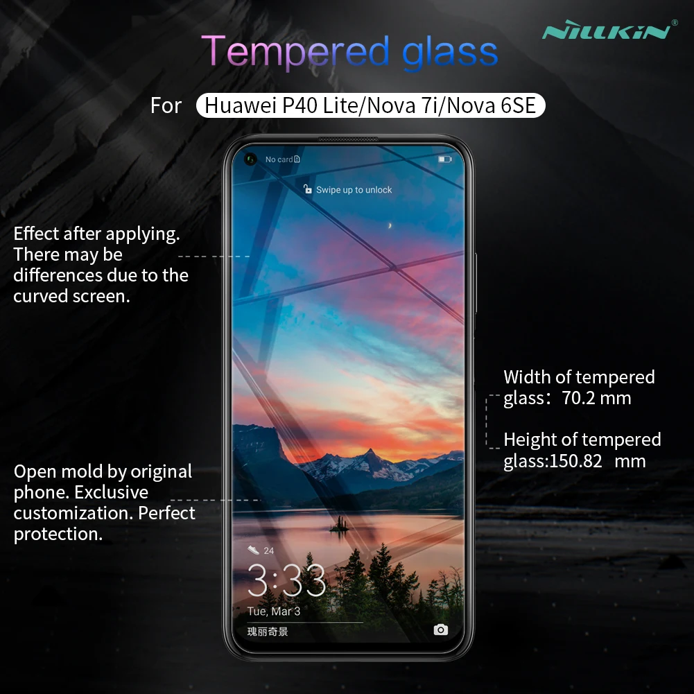 Huawei P40 Lite Glass Nillkin Amazing H+Pro 0.2MM Screen Protector Tempered for Nova 7i 6 SE 6SE | Мобильные телефоны и