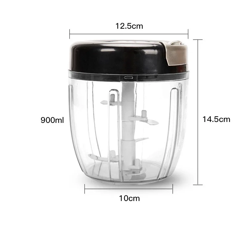 

Manual Food Chopper Pull Onion Chopper Large Vegetable Processor Blender Mincer/Mixer for Egg Meat Salad Fruits Pesto Puree