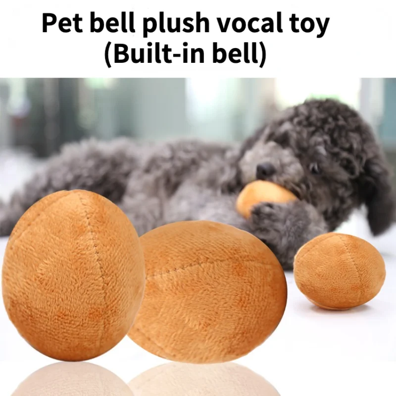 Sounding Bell Pet Dog Cat Toy Egg-shaped Small, Medium and Large Dog Supplies Plush Bite Resistant Dog Toy Puppy Accessories
Sounding Bell Pet Dog Cat Toy Egg-shaped Small, Medium and Large Dog Supplies Plush Bite Resistant Dog Toy Puppy Accessories
