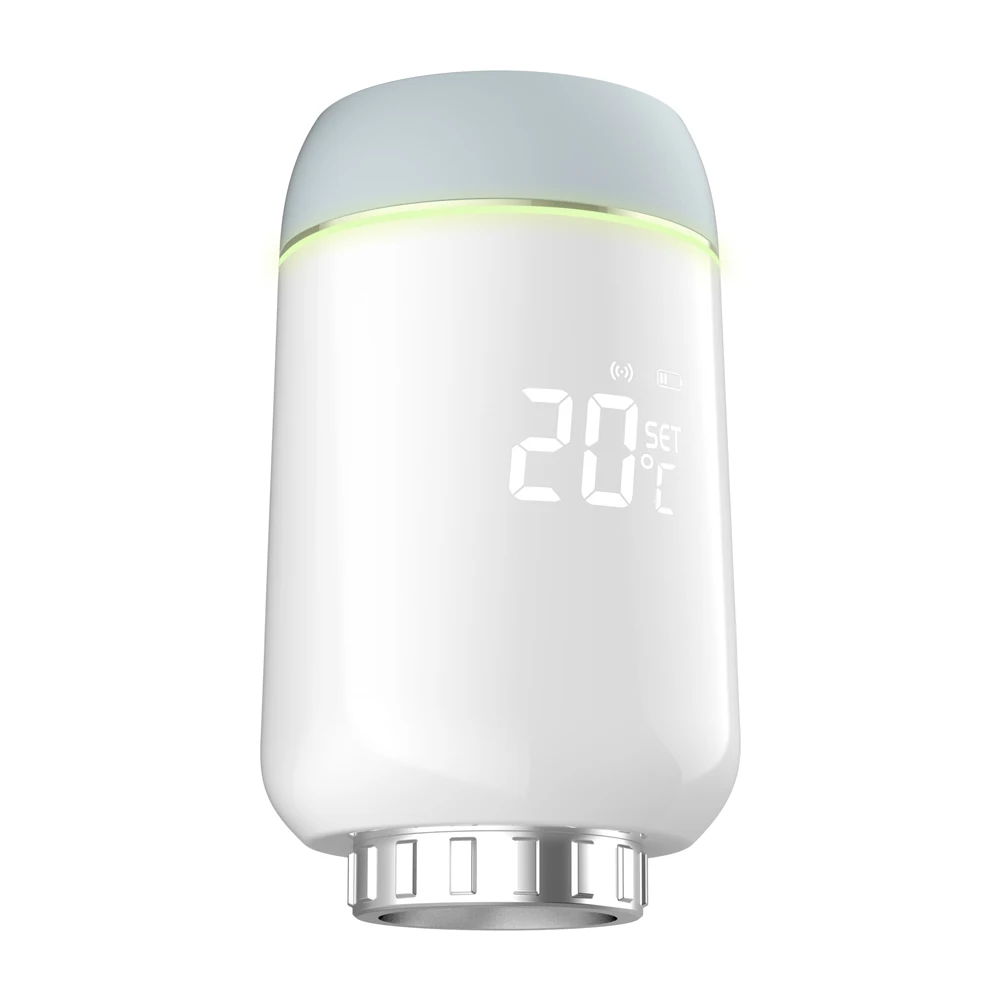Термостатический клапан Tuya Zigbee TRV, светодиодный контроллер температуры, постоянный радиатор, термостат, совместимый с Alexa Google Home
Термостатический клапан Tuya Zigbee TRV, светодиодный контроллер температуры, постоянный радиатор, термостат, совместимый с Alexa Google Home