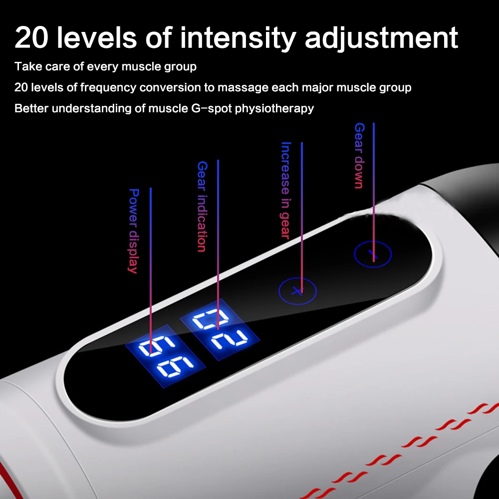 lcd Touch Screen Fascia Gun Muscle Massager Gun Deep Tissue Massager Vibration Fascial Gun Fitness Electric Relaxation Equipment
lcd Touch Screen Fascia Gun Muscle Massager Gun Deep Tissue Massager Vibration Fascial Gun Fitness Electric Relaxation Equipment
