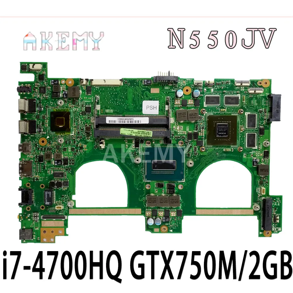 Akemy New! N550JV для Asus N550jv N550JK N550J N550JX материнская плата для ноутбука Тестовая новая материнская плата i7-4700HQ GTX 750M/ 2GB
Akemy New! N550JV для Asus N550jv N550JK N550J N550JX материнская плата для ноутбука Тестовая новая материнская плата i7-4700HQ GTX 750M/ 2GB