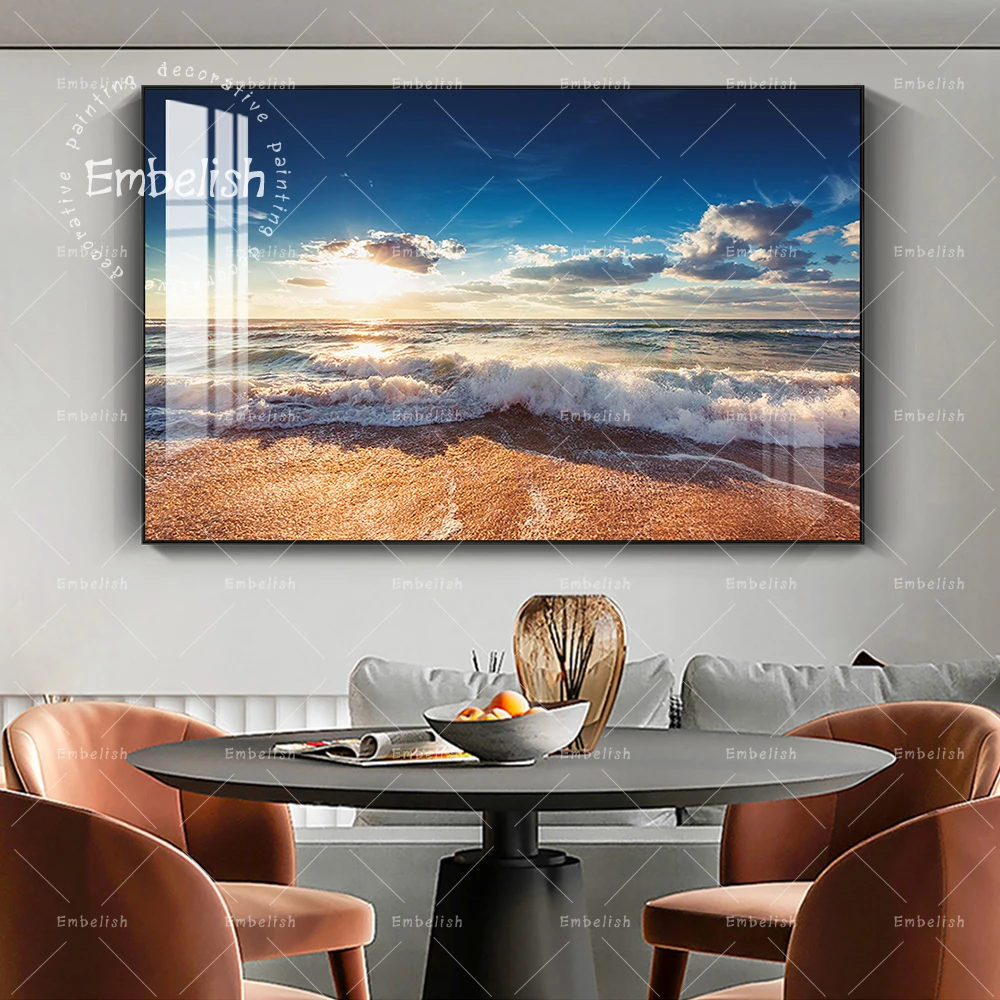 1 Panels Sunrise Sea Wave Landscape Wall Art Poster For Living Room HD Print Canvas Painting Home Decor Modular Picture
1 Panels Sunrise Sea Wave Landscape Wall Art Poster For Living Room HD Print Canvas Painting Home Decor Modular Picture