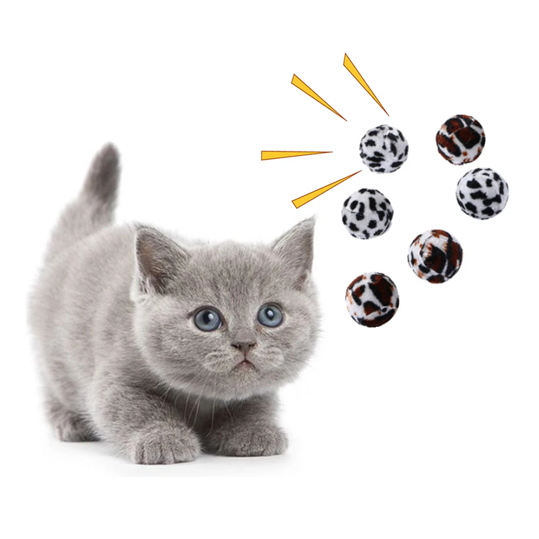 12PCS Cat Leopard Pattern Ball Interactive Sound Kitten Balls Toy Cat Play Toy Cat Funny Favor Training Toys Accessories
12PCS Cat Leopard Pattern Ball Interactive Sound Kitten Balls Toy Cat Play Toy Cat Funny Favor Training Toys Accessories