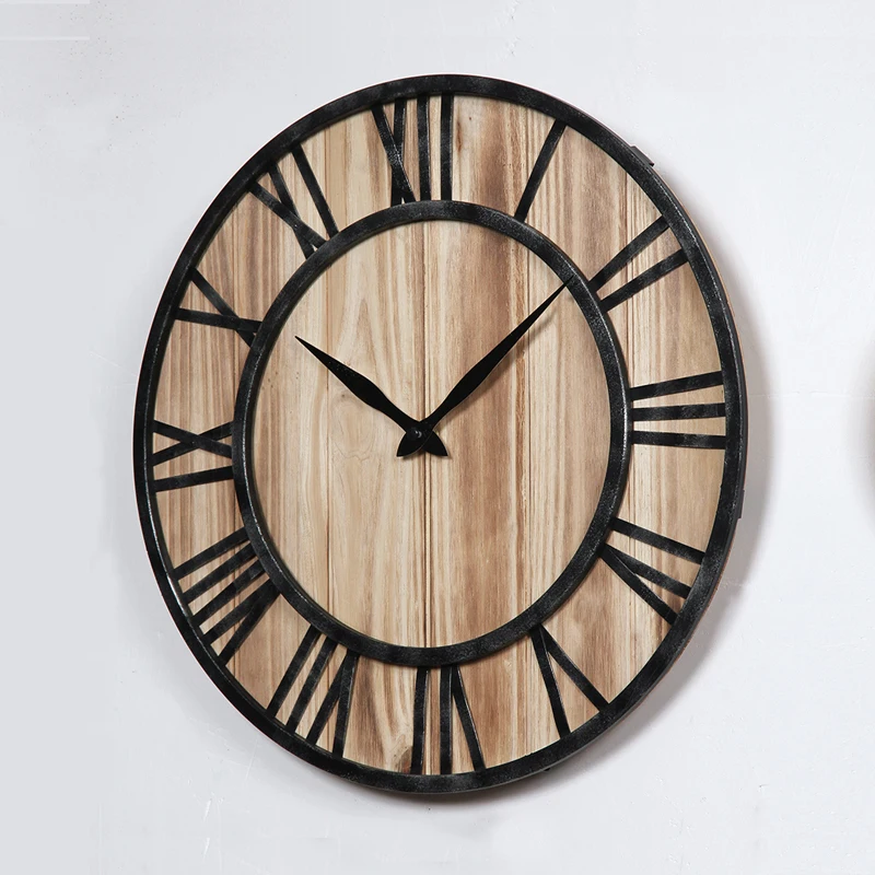 European Wooden Wall Clock Metal Quartz Wood Wall Clocks Large Size Mute Living Room Home Decoration Modern Design Clock
European Wooden Wall Clock Metal Quartz Wood Wall Clocks Large Size Mute Living Room Home Decoration Modern Design Clock