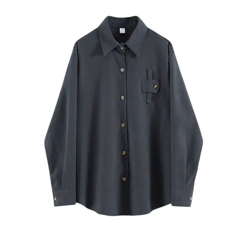 Corduroy Solid Women Shirts Spring New Oversized Loose Long-Sleeved Pocket Female Outwear Tops
Corduroy Solid Women Shirts Spring New Oversized Loose Long-Sleeved Pocket Female Outwear Tops