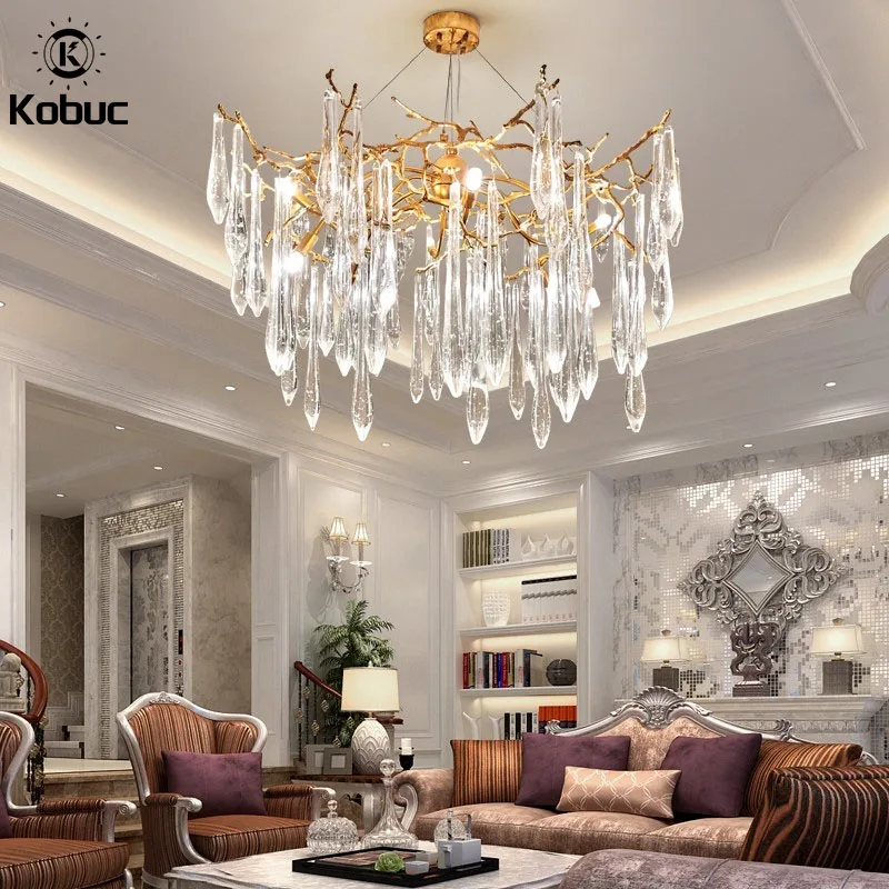 

Tiooka Modern 60/80/100cm Crystal Bubble Pendant Light with Bird's Nest Ceiling Plate Living room Bedroom Hotel Hanging Light