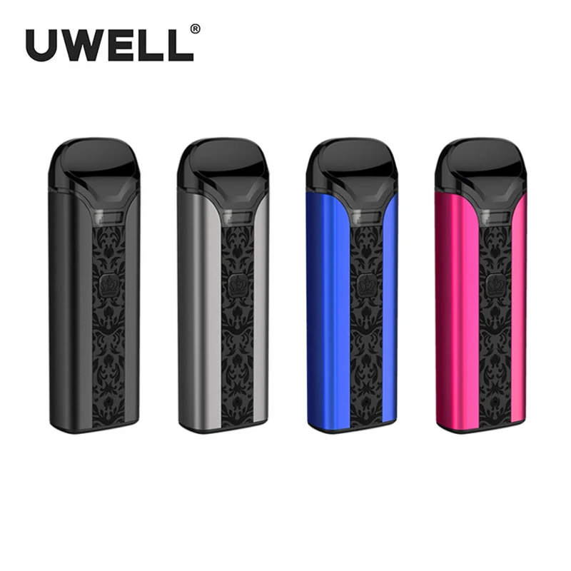 

Original Uwell Crown Pod System Pod Vape Kit 3ml Capacity 0.6/1.0ohm Coil 1250mah 25W Electronic Cigarette Kit vs Uwell Caliburn