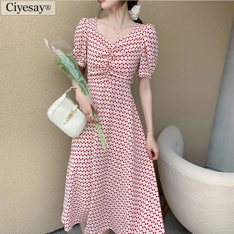 Женские летние платья Ciyesay 2021 корейская мода Повседневное платье женская одежда Цветочное платье с полыми французскими рукавами
Женские летние платья Ciyesay 2021 корейская мода Повседневное платье женская одежда Цветочное платье с полыми французскими рукавами