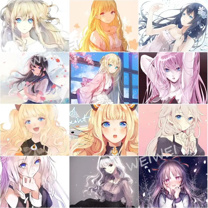 Japanese Anime Bangs Girls Portrait Diamond Embroidery 5D Diy Full Square/round Drill Diamond Painting Cross Stitch Home Decor
Japanese Anime Bangs Girls Portrait Diamond Embroidery 5D Diy Full Square/round Drill Diamond Painting Cross Stitch Home Decor