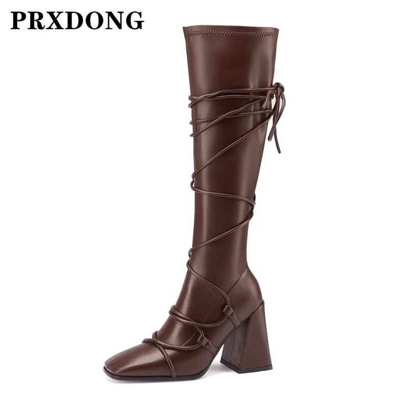 Fashion Autumn Winetr Warm Stretch Boots For Women Chunky High Heels Square Toe Black Dress Party Knee High Boots Big Size 34-41
Fashion Autumn Winetr Warm Stretch Boots For Women Chunky High Heels Square Toe Black Dress Party Knee High Boots Big Size 34-41