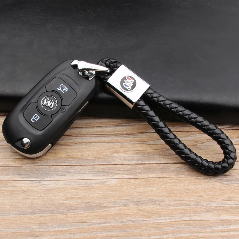 Кожаный брелок для автомобиля с плетеной веревкой держатель Buick Regal Gs GL6 GL8 шнур
