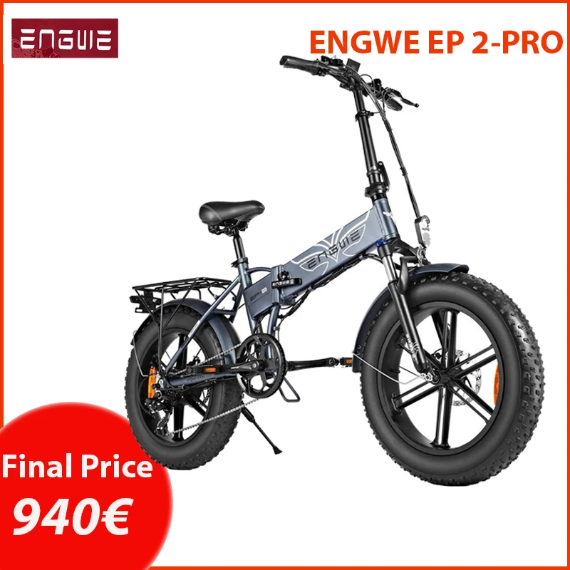 IN STOCK ENGWE EP-2 Pro 750W 20 inch Fat Tire Electric Folding Bicycle Mountain Beach Bike for Adults Aluminum Electric Scooter
IN STOCK ENGWE EP-2 Pro 750W 20 inch Fat Tire Electric Folding Bicycle Mountain Beach Bike for Adults Aluminum Electric Scooter