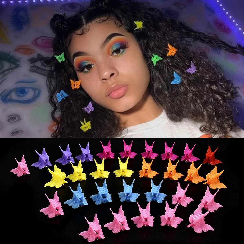 20PC Mixed Color Butterfly Hair Clips Grip Claw Barrettes Mini Clamps Jaw Hairpin Headdress Hair Styling Accessories Tool
20PC Mixed Color Butterfly Hair Clips Grip Claw Barrettes Mini Clamps Jaw Hairpin Headdress Hair Styling Accessories Tool