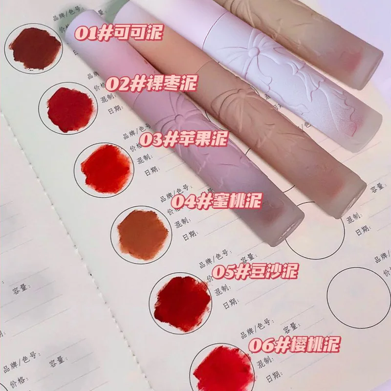 Beautiful makeup lip gloss gradient appreance woman nude makeup cosmetic long lasting waterproof rose matte lipstick tint AC420
Beautiful makeup lip gloss gradient appreance woman nude makeup cosmetic long lasting waterproof rose matte lipstick tint AC420