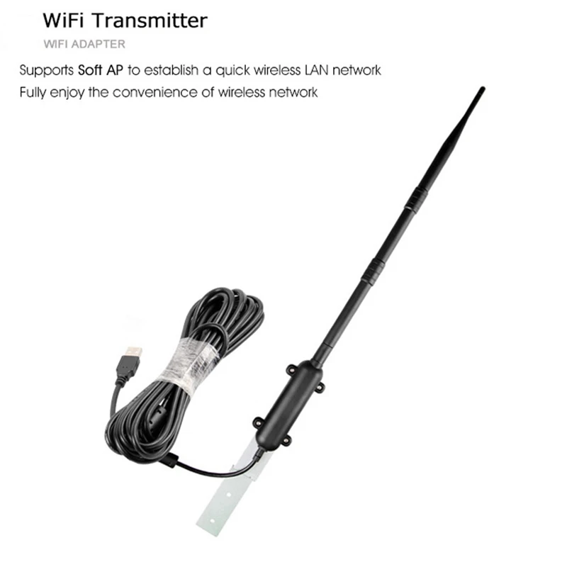 High Power 1000M Outdoor WiFi Adapter WiFi Antenna 802.11B/G/N Signal Amplifier USB 2.0 Wireless Network Card Receiver
High Power 1000M Outdoor WiFi Adapter WiFi Antenna 802.11B/G/N Signal Amplifier USB 2.0 Wireless Network Card Receiver