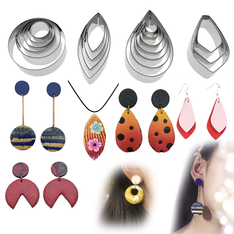 Earrings Polymer Clay Cutter DIY Ceramic Pottery Jewelry Drop Shape Stainless Steel Cutting Mold Craft Supplies Hobby Tool Kit
Earrings Polymer Clay Cutter DIY Ceramic Pottery Jewelry Drop Shape Stainless Steel Cutting Mold Craft Supplies Hobby Tool Kit