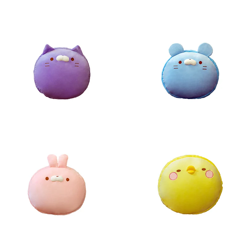 1 pcs Cartoon animal rabbit duck cat Round Soft Plush Filled Pillow Soft Cushion Macaron Shape Gift Home Decor macaron pillow 
1 pcs Cartoon animal rabbit duck cat Round Soft Plush Filled Pillow Soft Cushion Macaron Shape Gift Home Decor macaron pillow