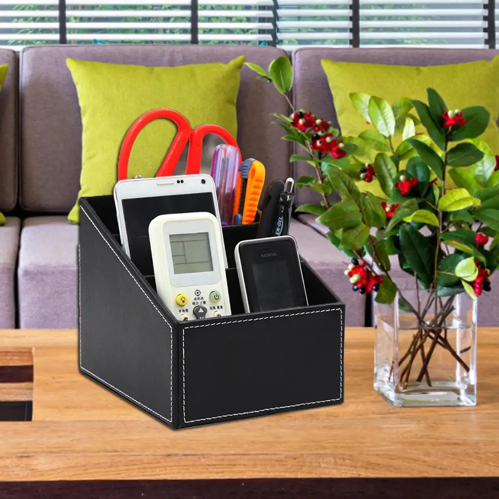 Home Desk Storage Box Tea Table Remote Control CD Stationery Cosmetics Leather PU Leather Holder Desktop Cosmetics Makeup Storag
Home Desk Storage Box Tea Table Remote Control CD Stationery Cosmetics Leather PU Leather Holder Desktop Cosmetics Makeup Storag
