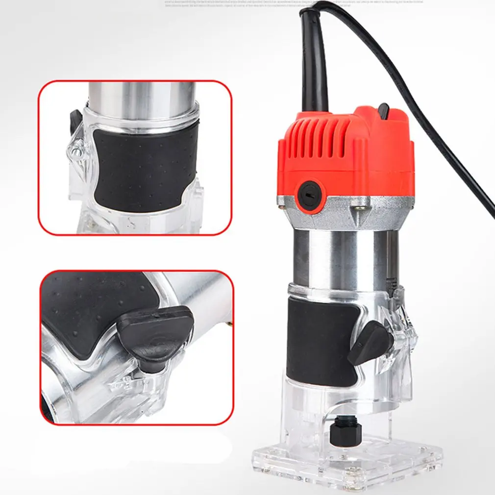 220V 1/4 850W Trim Router Edge Wood Clean Cuts Power Woodworking Tool 33000RPM trim router Lathe Live Center Taper Tool
220V 1/4 850W Trim Router Edge Wood Clean Cuts Power Woodworking Tool 33000RPM trim router Lathe Live Center Taper Tool