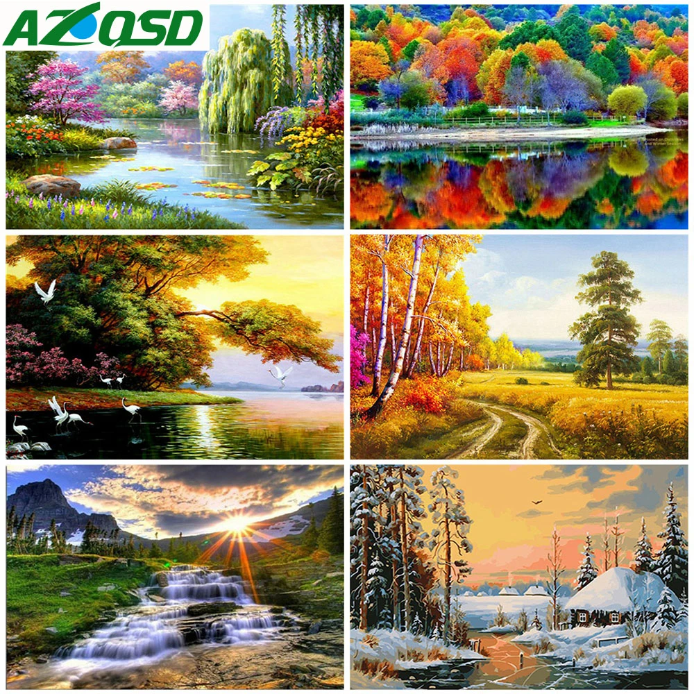 AZQSD 5D Алмазная мозаика, вышивка крестиком, пейзаж, рукоделие, поделки, полный квадрат, алмазная живопись, сезон, набор
AZQSD 5D Алмазная мозаика, вышивка крестиком, пейзаж, рукоделие, поделки, полный квадрат, алмазная живопись, сезон, набор