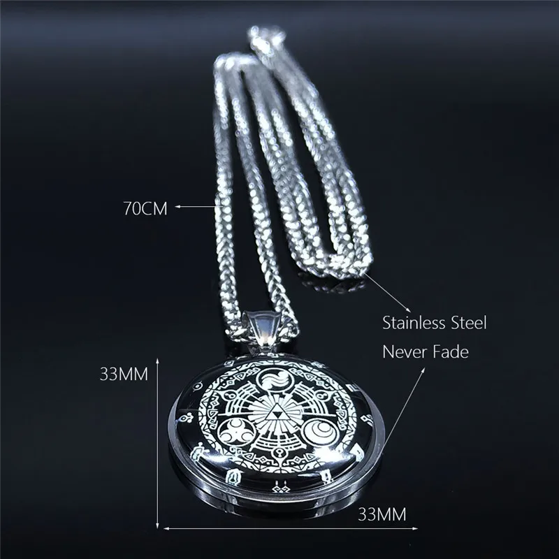 Magic Ircle Glass Stainless Steel Long Necklace Silver Color Chain Necklace for Women Jewelry acero inoxidable joyeria NXS03
Magic Ircle Glass Stainless Steel Long Necklace Silver Color Chain Necklace for Women Jewelry acero inoxidable joyeria NXS03