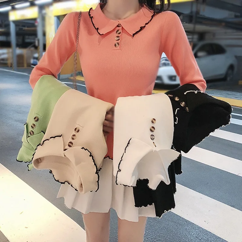 Women'S Autumn New Style Korean Fashion Casual High Street Retro All-Match Long-Sleeved Slim Solid Color Top
Women'S Autumn New Style Korean Fashion Casual High Street Retro All-Match Long-Sleeved Slim Solid Color Top