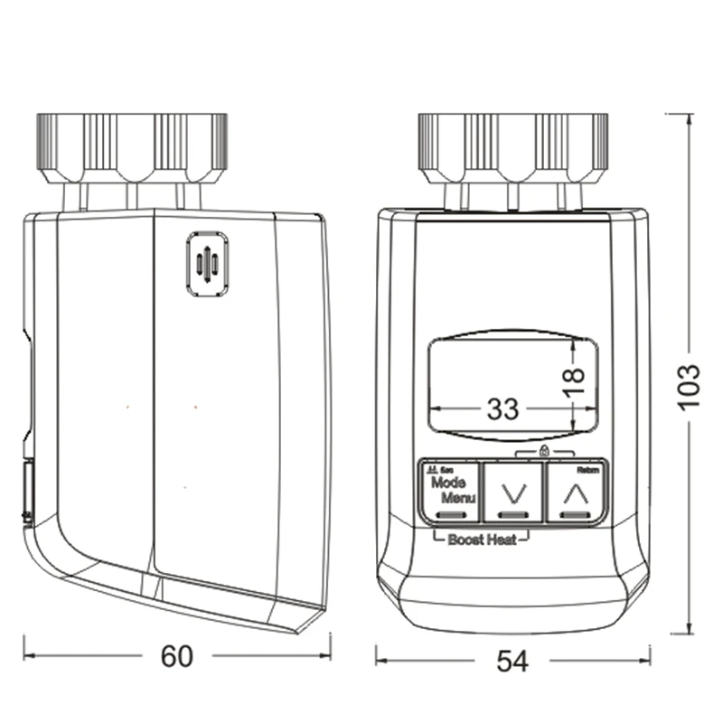 A8 Programmable Thermostat Timer Valve Actuator Temperature Controller Intelligent Temperature Control Regulator
A8 Programmable Thermostat Timer Valve Actuator Temperature Controller Intelligent Temperature Control Regulator