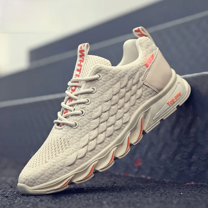 Fashion Men's Shoes Portable Breathable Running Shoes Sneakers Comfortable Walking Jogging Casual Shoes a