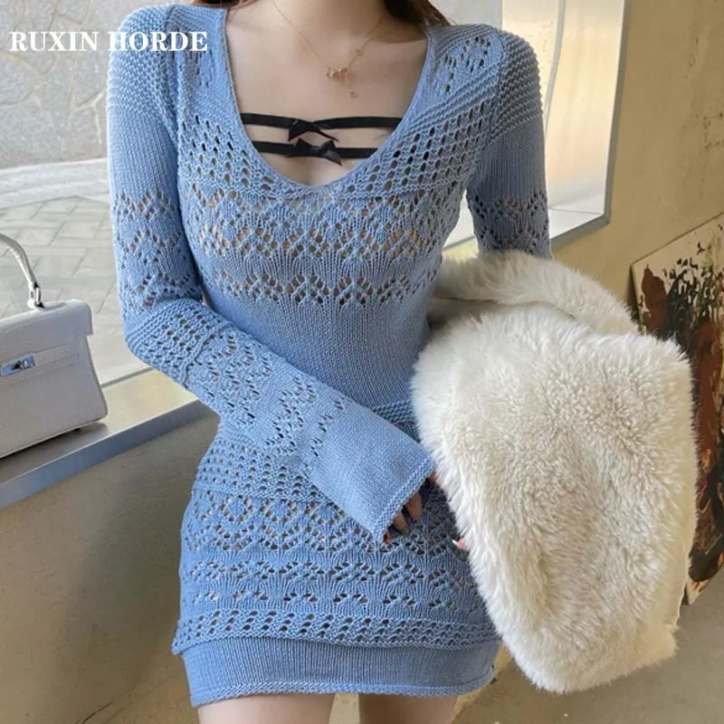 Make firm offers to South Korea sexy heavy hook flower v-neck cultivate one's morality package buttocks, backing horn sleeve dre
Make firm offers to South Korea sexy heavy hook flower v-neck cultivate one's morality package buttocks, backing horn sleeve dre