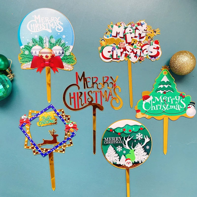 1PC 2021 New Cake Topper Baking Christmas tree Cake Topper Merry Christmas Holiday Party Cake Decorations
1PC 2021 New Cake Topper Baking Christmas tree Cake Topper Merry Christmas Holiday Party Cake Decorations