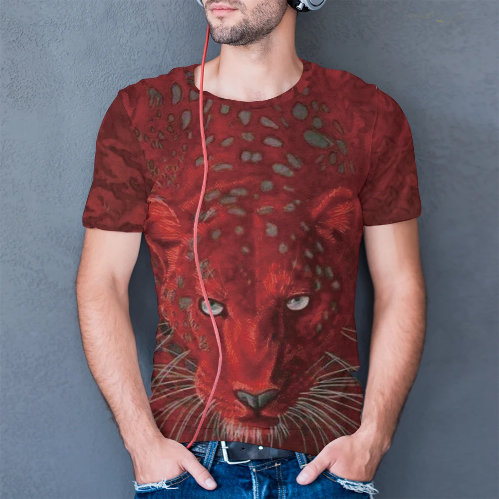 Summer Trend Men And Women 3d Printing Leopard Tiger Oversized T-shirt Fashion O-neck Short-sleeved Streetwear Hip-hop T-shirt
Summer Trend Men And Women 3d Printing Leopard Tiger Oversized T-shirt Fashion O-neck Short-sleeved Streetwear Hip-hop T-shirt