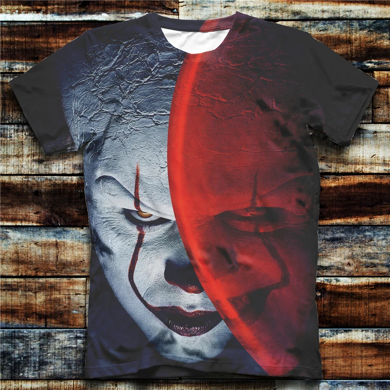 2019 Summer Fashion T Shirt Pennywise Face 3D Printed Tshirt Men Top Unique Short Sleeve Men Streetwear T Shirt Drop Shipping
2019 Summer Fashion T Shirt Pennywise Face 3D Printed Tshirt Men Top Unique Short Sleeve Men Streetwear T Shirt Drop Shipping