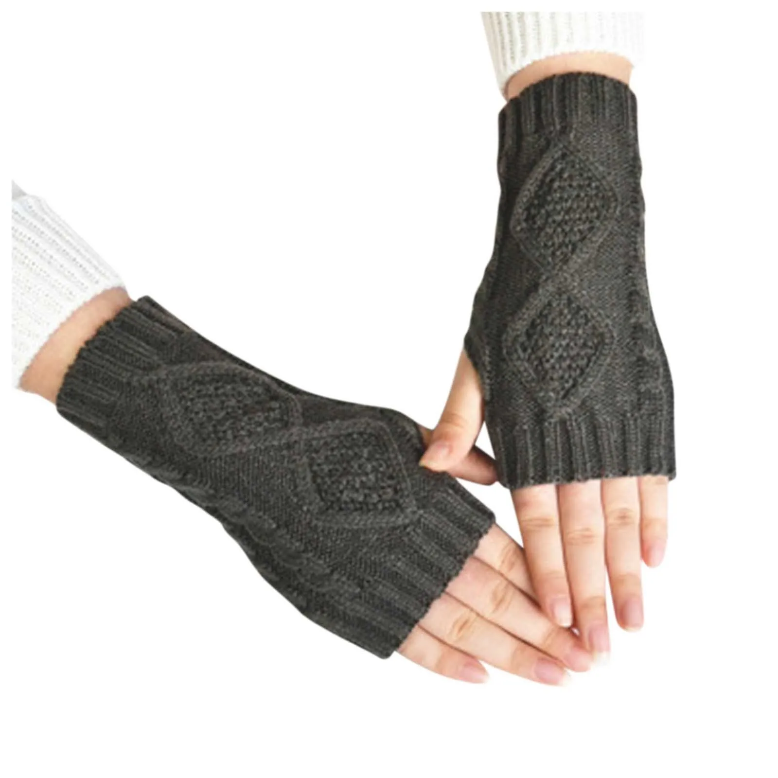 1 Pair Autumn Winter Women Knit Gloves Arm Wrist Sleeve Hand Warmer Girls Rhombus Long Half Winter Mittens Fingerless Gloves
1 Pair Autumn Winter Women Knit Gloves Arm Wrist Sleeve Hand Warmer Girls Rhombus Long Half Winter Mittens Fingerless Gloves