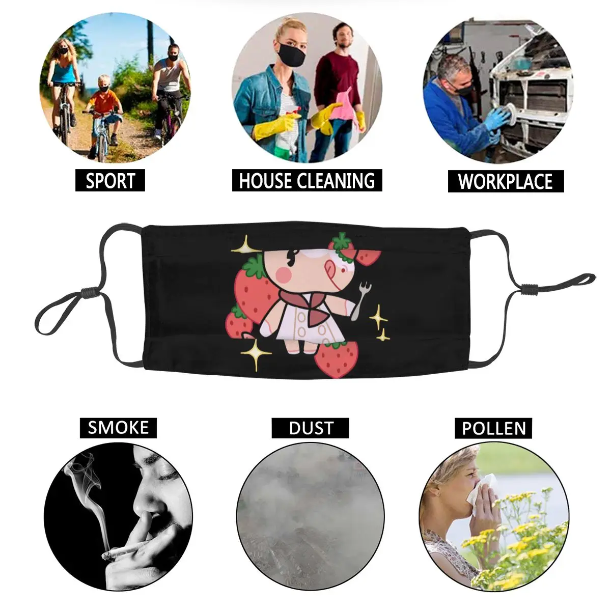 Merengue Of Animal Crossing Men Women Non-Disposable Face Mask Anti Haze Anti Dust Mask Protection Mask Respirator Mouth Muffle
Merengue Of Animal Crossing Men Women Non-Disposable Face Mask Anti Haze Anti Dust Mask Protection Mask Respirator Mouth Muffle