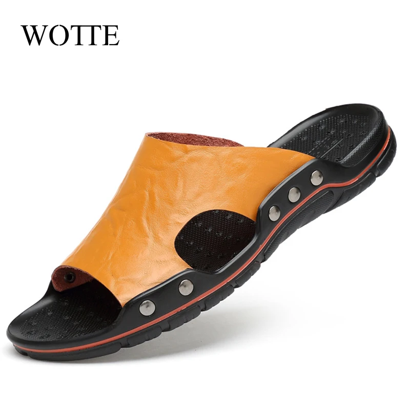 WOTTE Summer Cool Slippers Mens Fashion Beach Shoes Men Flip Flops Casual Sandals Male Outdoor Slipper Big Size Shoes 47 48
WOTTE Summer Cool Slippers Mens Fashion Beach Shoes Men Flip Flops Casual Sandals Male Outdoor Slipper Big Size Shoes 47 48